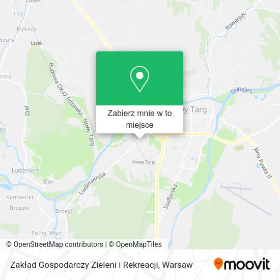 Mapa Zakład Gospodarczy Zieleni i Rekreacji