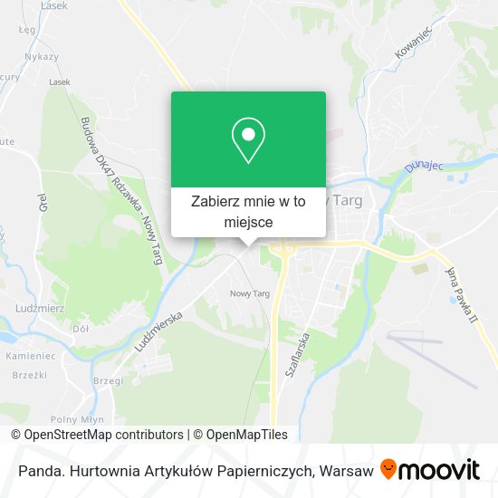 Mapa Panda. Hurtownia Artykułów Papierniczych