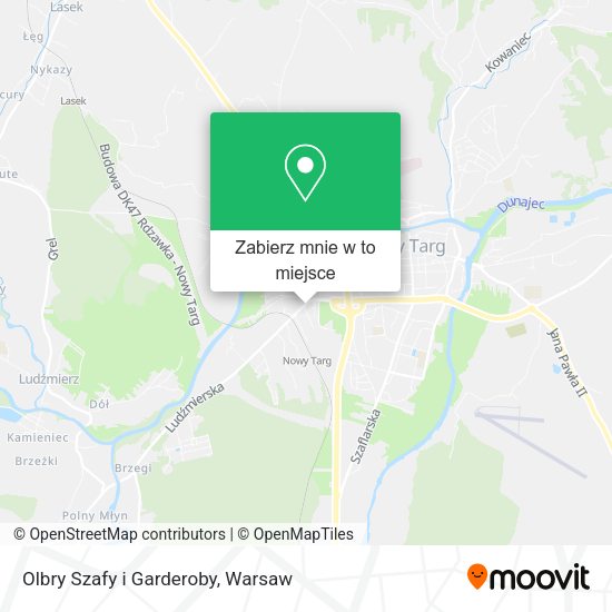 Mapa Olbry Szafy i Garderoby