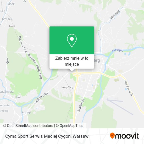 Mapa Cyma Sport Serwis Maciej Cygon