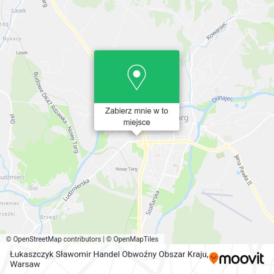 Mapa Łukaszczyk Sławomir Handel Obwoźny Obszar Kraju