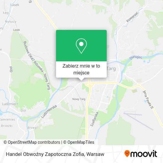 Mapa Handel Obwoźny Zapotoczna Zofia