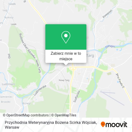 Mapa Przychodnia Weterynaryjna Bozena Scirka Wójciak