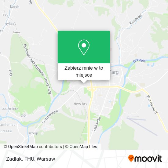 Mapa Zadlak. FHU