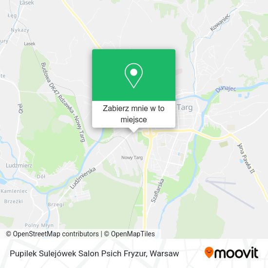 Mapa Pupilek Sulejówek Salon Psich Fryzur