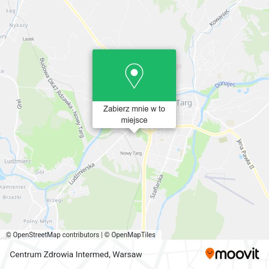 Mapa Centrum Zdrowia Intermed