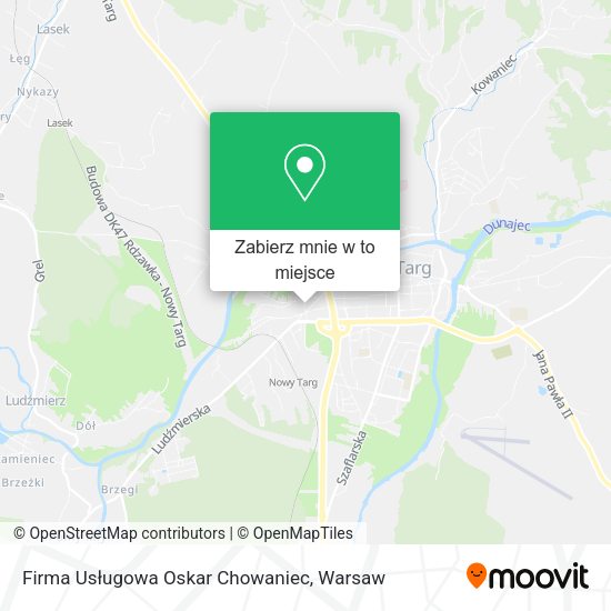 Mapa Firma Usługowa Oskar Chowaniec