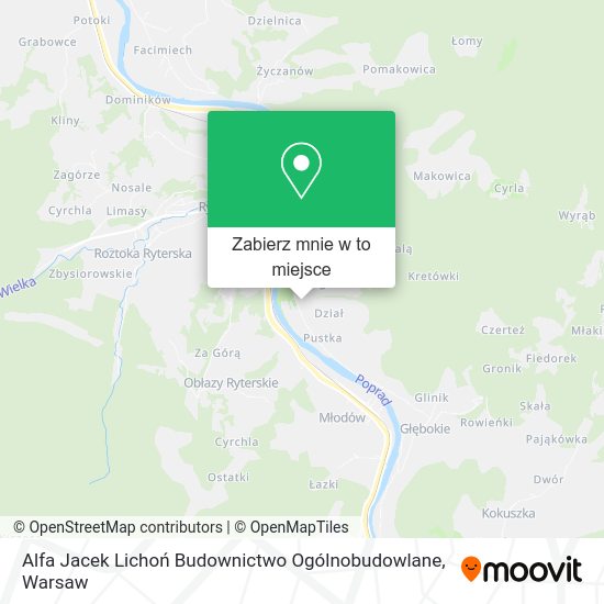 Mapa Alfa Jacek Lichoń Budownictwo Ogólnobudowlane