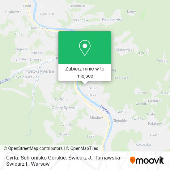 Mapa Cyrla. Schronisko Górskie. Świcarz J., Tarnawska-Świcarz I.