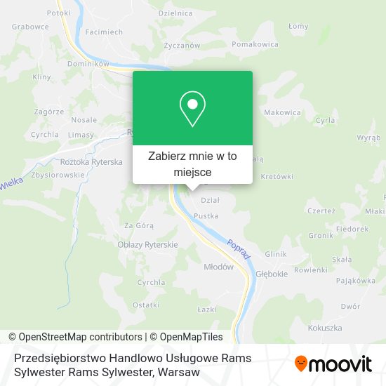 Mapa Przedsiębiorstwo Handlowo Usługowe Rams Sylwester Rams Sylwester