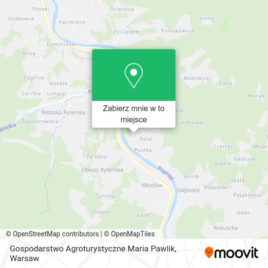 Mapa Gospodarstwo Agroturystyczne Maria Pawlik