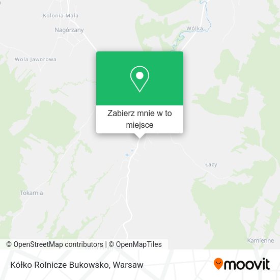 Mapa Kółko Rolnicze Bukowsko