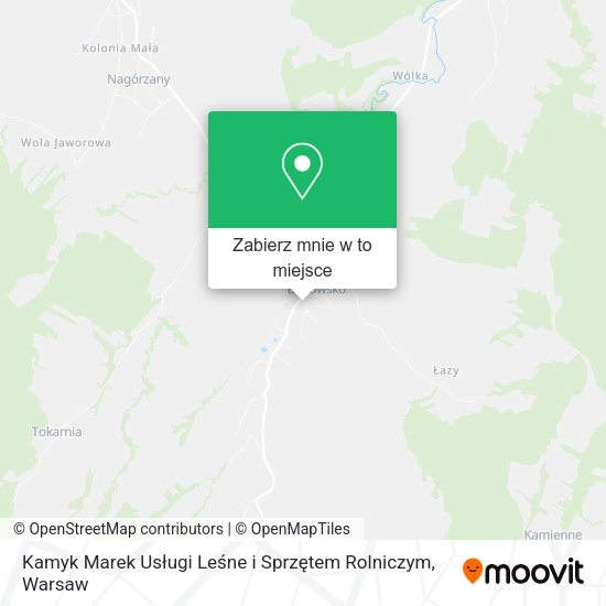 Mapa Kamyk Marek Usługi Leśne i Sprzętem Rolniczym