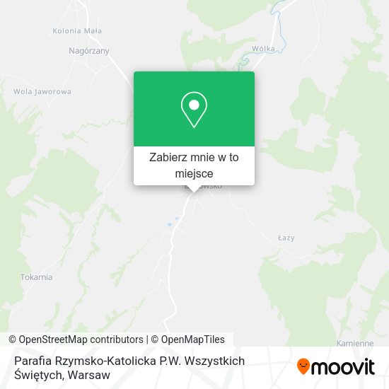 Mapa Parafia Rzymsko-Katolicka P.W. Wszystkich Świętych