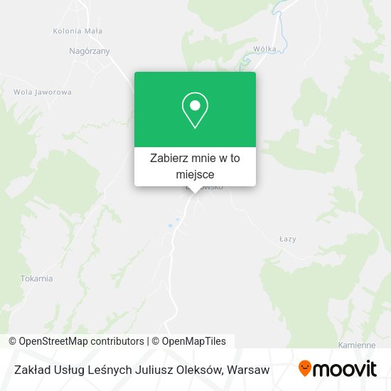 Mapa Zakład Usług Leśnych Juliusz Oleksów