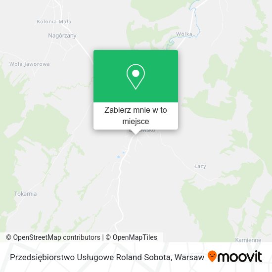 Mapa Przedsiębiorstwo Usługowe Roland Sobota