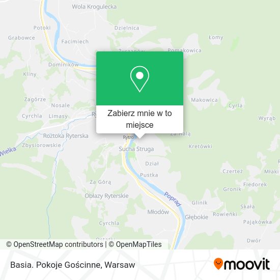 Mapa Basia. Pokoje Gościnne