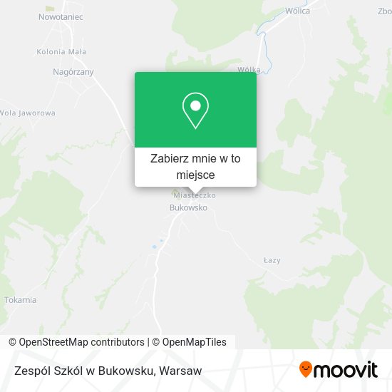 Mapa Zespól Szkól w Bukowsku