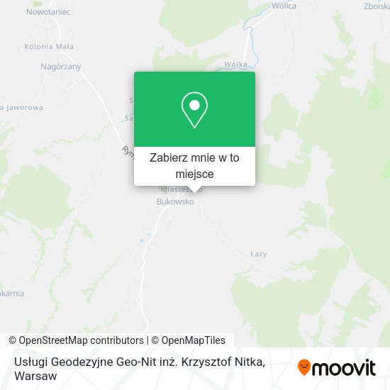 Mapa Usługi Geodezyjne Geo-Nit inż. Krzysztof Nitka