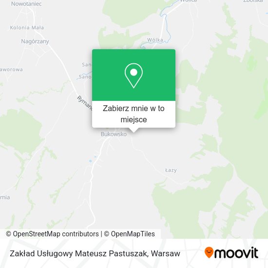 Mapa Zakład Usługowy Mateusz Pastuszak