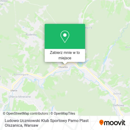 Mapa Ludowo Uczniowski Klub Sportowy Pamo Plast Olszanica