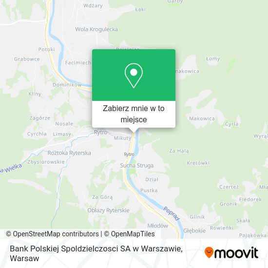 Mapa Bank Polskiej Spoldzielczosci SA w Warszawie