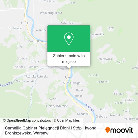 Mapa Camellia Gabinet Pielęgnacji Dłoni i Stóp - Iwona Broniszewska