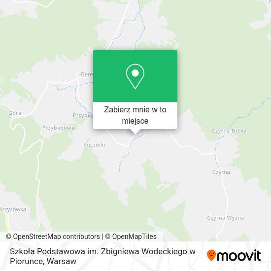 Mapa Szkoła Podstawowa im. Zbigniewa Wodeckiego w Piorunce