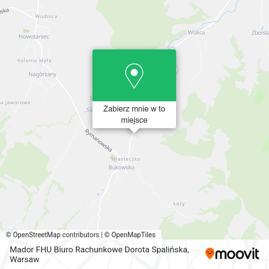 Mapa Mador FHU Biuro Rachunkowe Dorota Spalińska