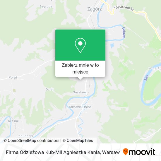 Mapa Firma Odzieżowa Kub-Mil Agnieszka Kania