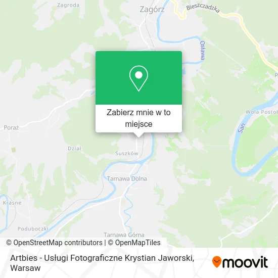 Mapa Artbies - Usługi Fotograficzne Krystian Jaworski