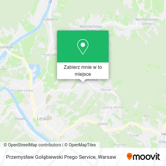 Mapa Przemysław Gołąbiewski Prego Service