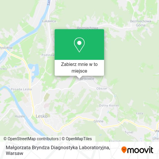 Mapa Małgorzata Bryndza Diagnostyka Laboratoryjna