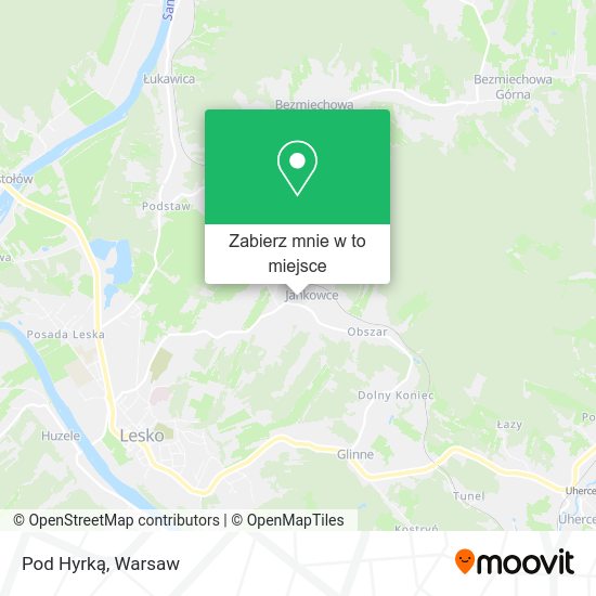 Mapa Pod Hyrką