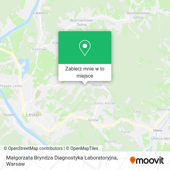 Mapa Małgorzata Bryndza Diagnostyka Laboratoryjna