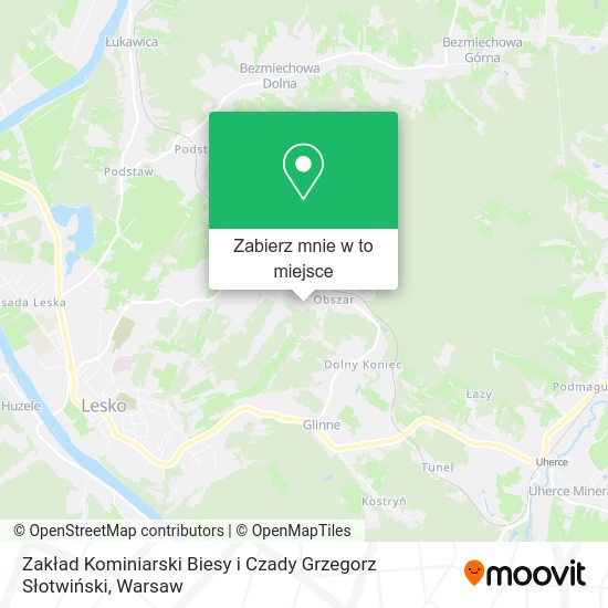 Mapa Zakład Kominiarski Biesy i Czady Grzegorz Słotwiński