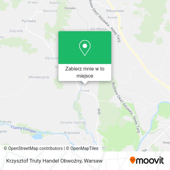 Mapa Krzysztof Truty Handel Obwoźny