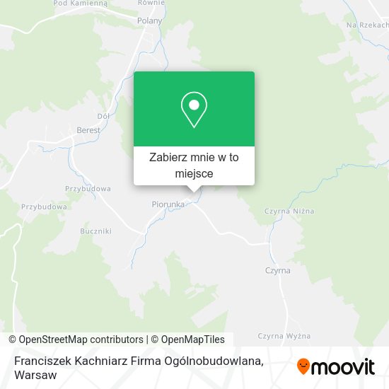 Mapa Franciszek Kachniarz Firma Ogólnobudowlana