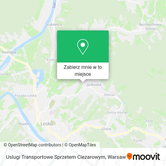 Mapa Uslugi Transportowe Sprzetem Ciezarowym