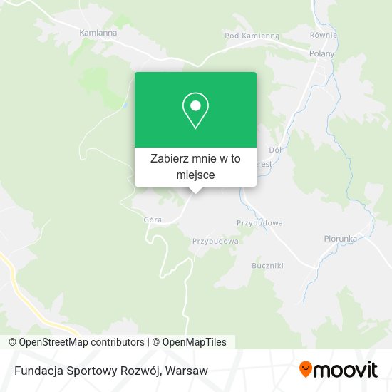 Mapa Fundacja Sportowy Rozwój