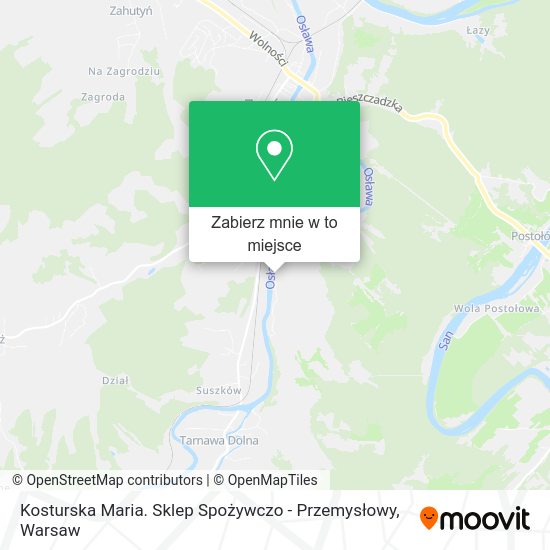 Mapa Kosturska Maria. Sklep Spożywczo - Przemysłowy