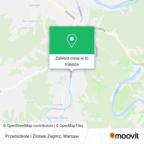 Mapa Przedszkole i Żłobek Zagórz