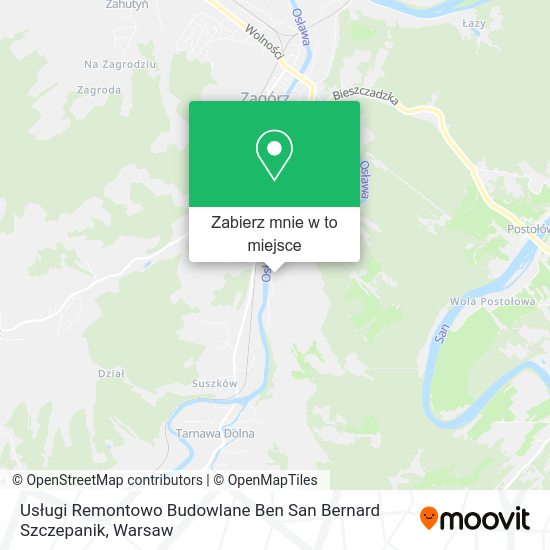 Mapa Usługi Remontowo Budowlane Ben San Bernard Szczepanik