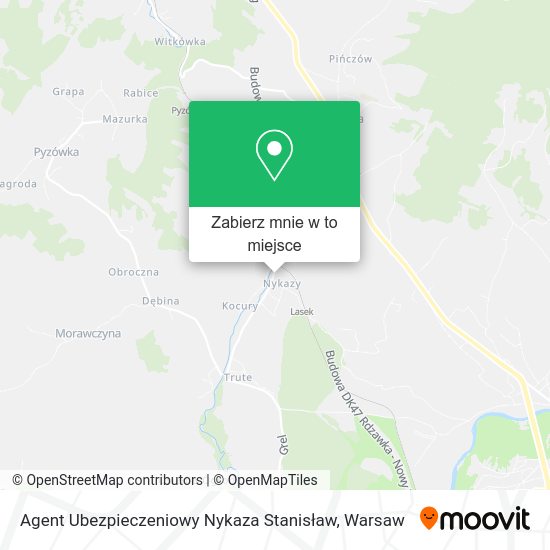 Mapa Agent Ubezpieczeniowy Nykaza Stanisław