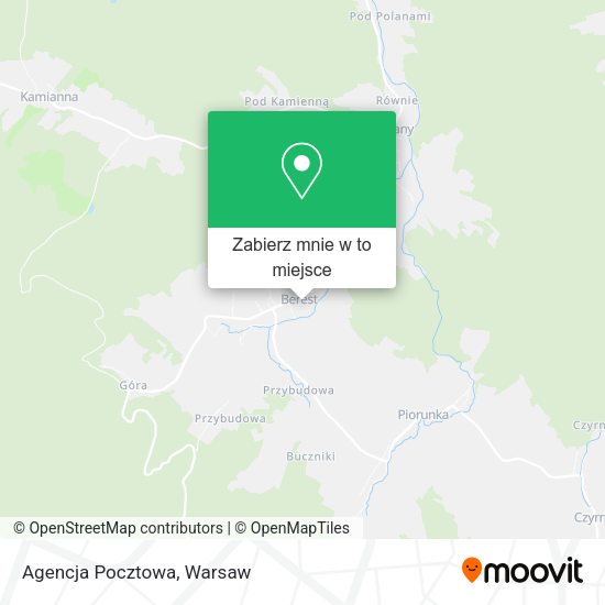 Mapa Agencja Pocztowa