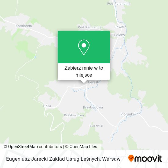 Mapa Eugeniusz Jarecki Zakład Usług Leśnych