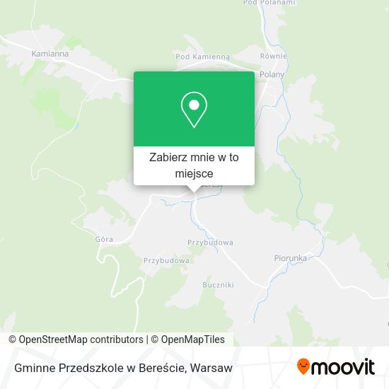 Mapa Gminne Przedszkole w Bereście