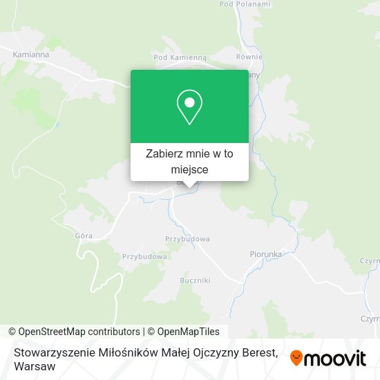 Mapa Stowarzyszenie Miłośników Małej Ojczyzny Berest