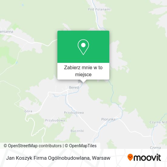 Mapa Jan Koszyk Firma Ogólnobudowlana