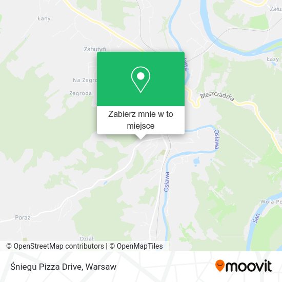 Mapa Śniegu Pizza Drive